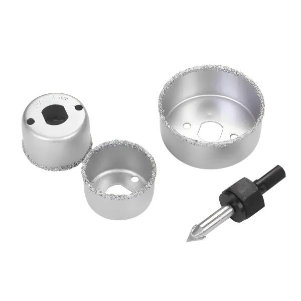 ODM OBM Tungsten Carbide Gritted Hole Saw With 1/4 Triangle Shank