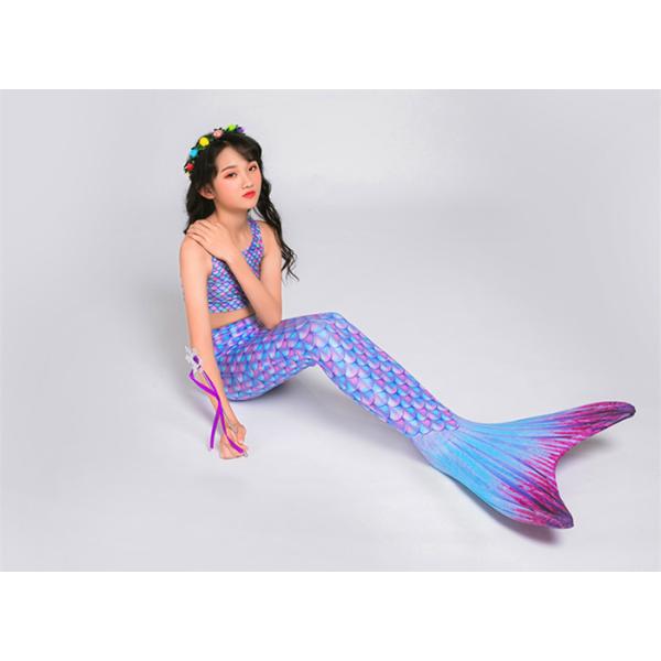 Pink Turquoise Childrens Mermaid Tails , Custom Mermaid Tails Easy Drying