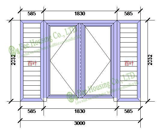 Louvre Vent, Aluminum Glass Louvered windows With Hurricane-proof,shutters,Jalousie louver