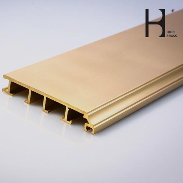 Shining Copper Extruded Profiles Brass Extruding Window Head Sections CuZn39Pb3 HPB58-3 HPB59-1 Copper Alloy Profiles
