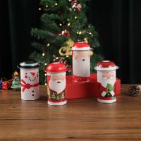 0.35mm cadeau de Noël boîte en fer blanc boîtes en fer sur mesure 4 couleurs revêtement UV Containers en fer blanc bonbons