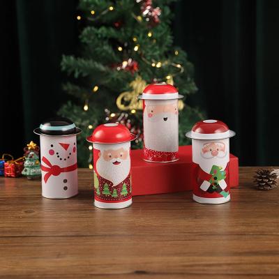 0.35mm Christmas Gift Tin Box Custom  Iron Cans 4 Color UV Coating Candy Tin Containers