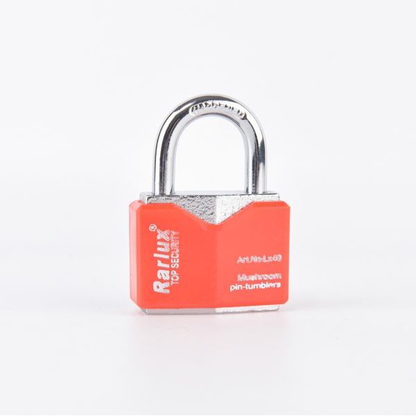 40mm Chrome Plated Iron Padlock Solid Brass Cylinder Short Shackle Key Eco-Friendly Rhombic Type RARLUX LXCP40