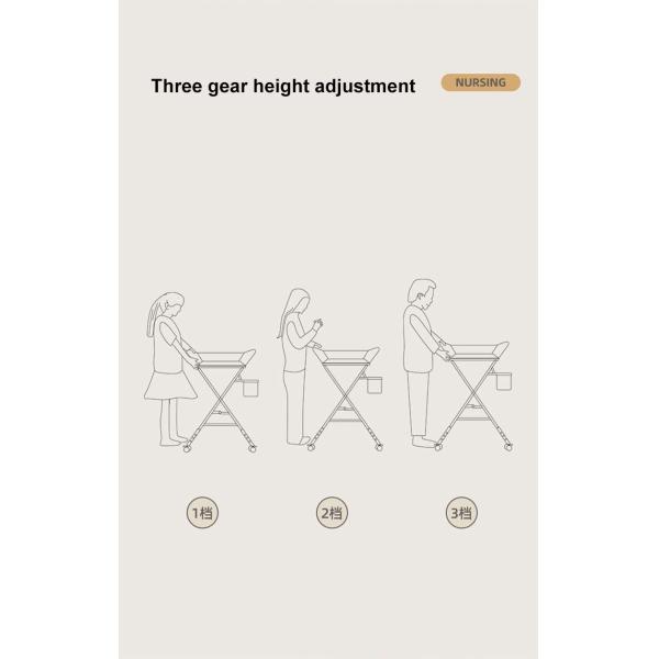 Multipurpose Portable Diaper Changing Station Baby Care Desk 75*65*95cm