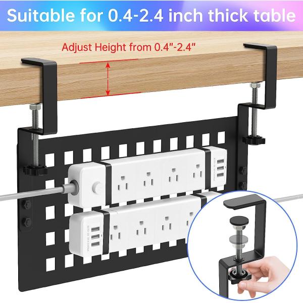 Офисный стол Домашний стальной кабельной организатор поднос экономия места под столом панель проволочной стойки