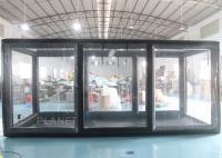 Tente gonflable noire de soudure hermétique de garage pour le stockage de voiture