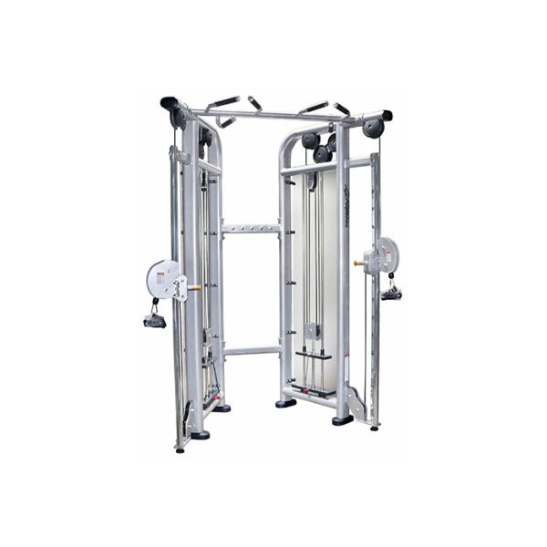 Silver Frame Dual Adjustable Gym Pulley Machine For Training