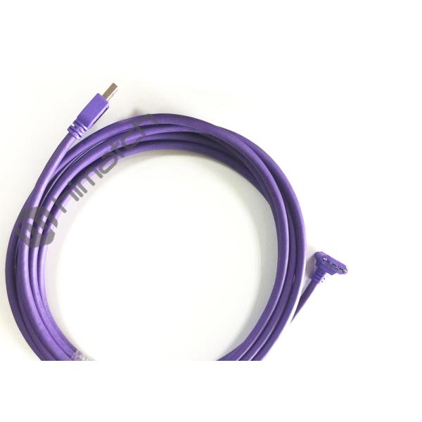 Universal USB 3.0 Vision Cable 3M A/M Up angled Screwed Micro B For USB 3.0 Camera