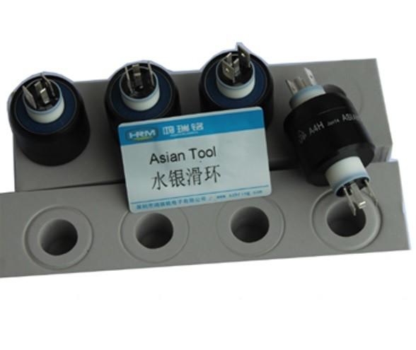 4 Circuits Mercury Slip Ring With Two Rings 30A And Two Rings 4A  Integrated Slip Ring