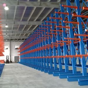 High Quality Metal Pipes Storage Cantilever Racking Shelf System Steel Shelves Display Shelf