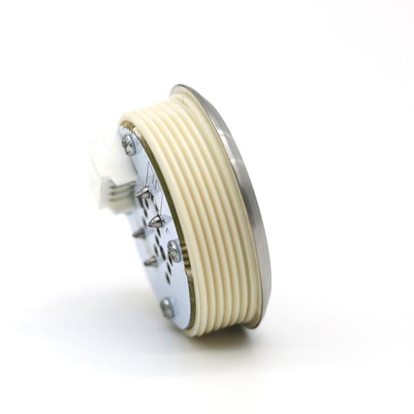 Оранжевый свет кнопки звонка Hall лифта стопа подъема круга нержавеющей стали 35.6MM красный голубой