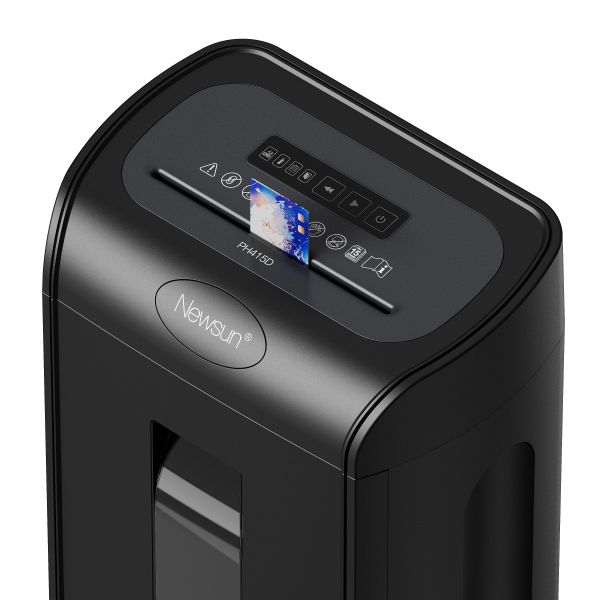 P4 15 Sheets Cross Cut Paper Shredder 18 Liter Pull-out Bin,Silent 56dB,8 Mins Shredding Time,LED Indication,Hot Selling