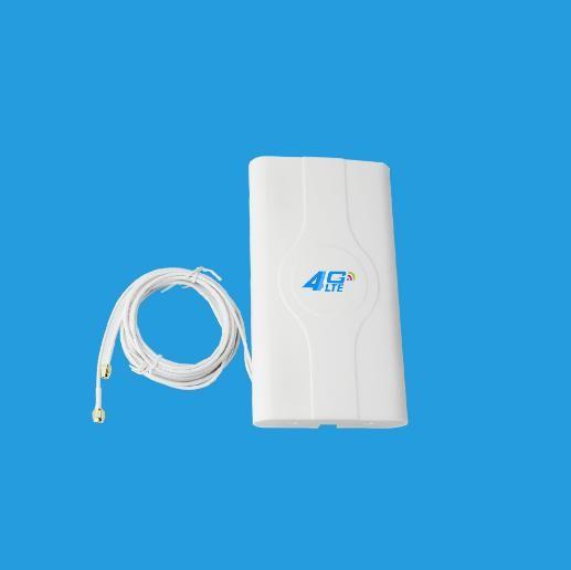 1710-2700MHz Directional 4G LTE MIMO Antenna with Two TS9/SMA/CRC9 Connectors for desktop or wall mounting