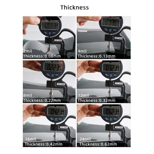 4 8 24mil PET Car Windshield Armor Safety Window tint Glass Protection Film Explosion Proof windshield protection film