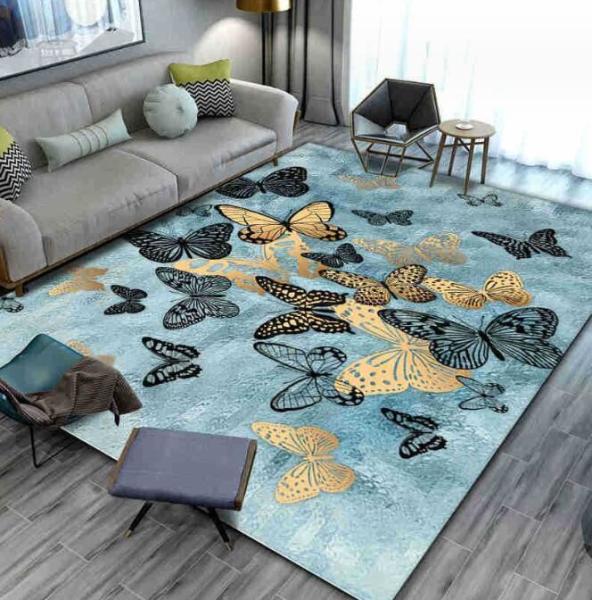 Bedroom Living Room Floor Carpets Dust Proof And Water Absorption