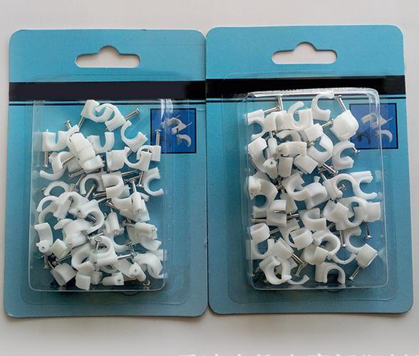 Blister card packing cable clips