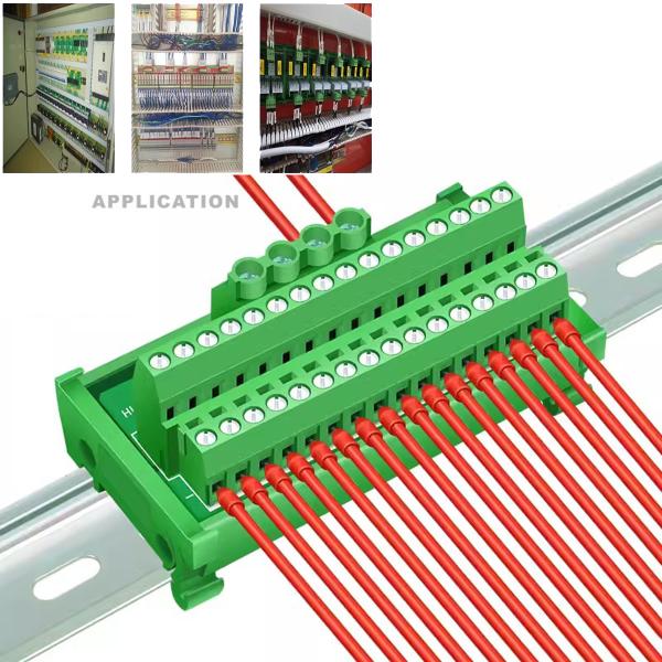 DC 24V 8V 12V 5V Power Supply Source Wiring Distribution Splitter Terminal Blocks Breakout Board