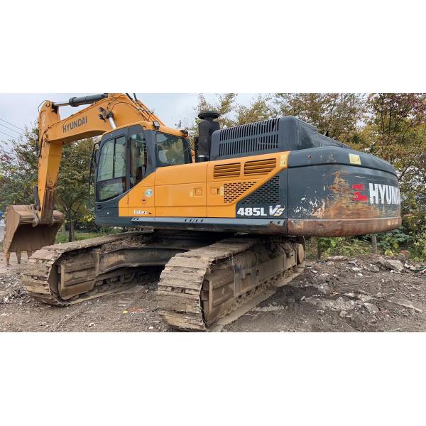 Excavadora Hyundai 485-9T usada em Xangai com capacidade de balde de 2,5 m3 e motor Cummins