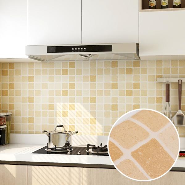 Vinyl Wallpapers Kitchen Brick PVC Wallpaper Bedroom Wall paper Oil proof 3D Wall Sticker