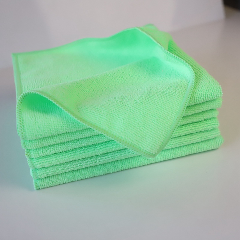 Lint Free Warp Knitted 30x30cm Automotive Microfiber Towels Bulk 300gsm