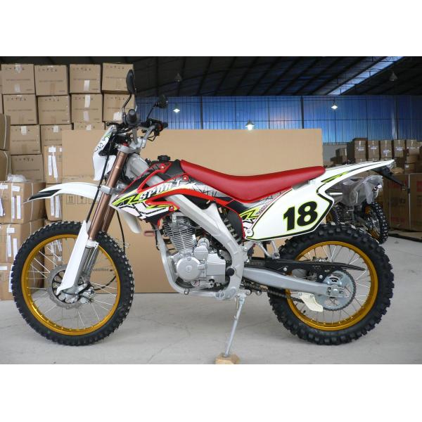 Racing LED 250cc Dual Sport Motorcycle 7500rpm 4 Stroke Inverted Absorber