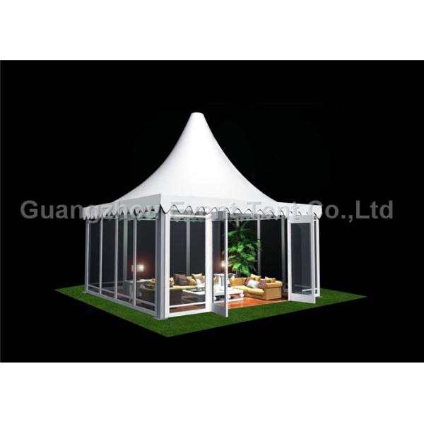 6m X 6m Heavy Duty Garden Gazebo Aluminum Profiles For Garden Camping Tear Resistant