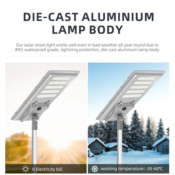 Интегрированный на открытом воздухе солнечный уличный свет IP67 водоустойчивое 300W 400W 500W