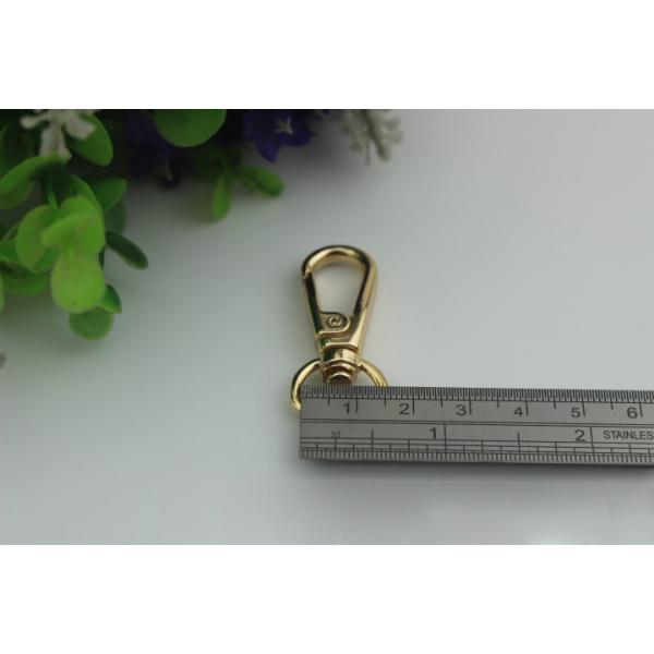 Manufacturing plating 6 color high quality metal d ring snap hooks 13 mm for handbag