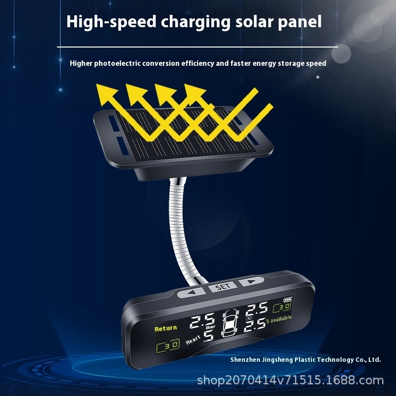 JYS TPMS S9 New Condition Car TPMS Tire Pressure Monitor with External Wireless Solar Sensor 1-Year Warranty Universal Fitment