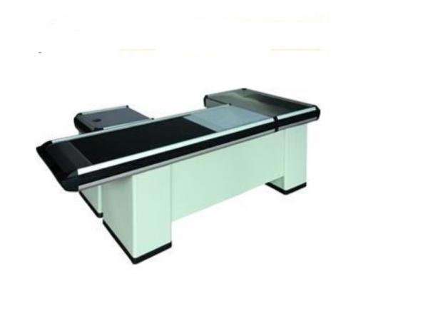 Electric Checkout Counter Desk With Motor / Rustless Cash Counter