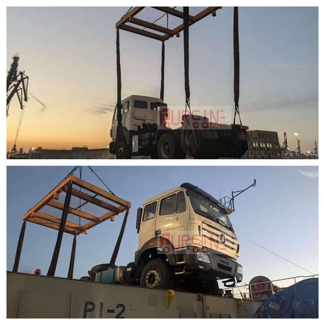 Beiben Ng80B 6X4 10 Wheel Heavy Duty Tractor Head Truck LHD For Container Transporting