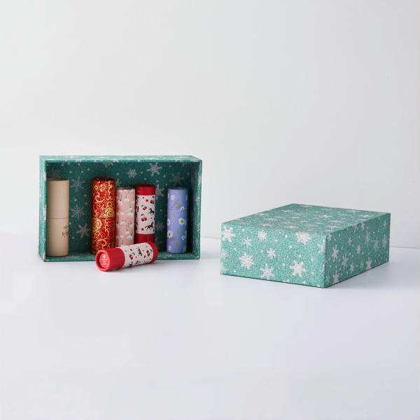 Custom Printing Glitter Christmas Gift Packaging Box Rigid Cosmetic Gift Packaging