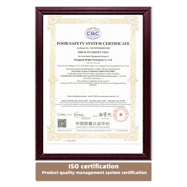 Bolsas de embalaje de té de frutas de primera calidad Bolsas personalizadas ecológicas de pie con certificación FDA / UE para el té orgánico y de hojas sueltas