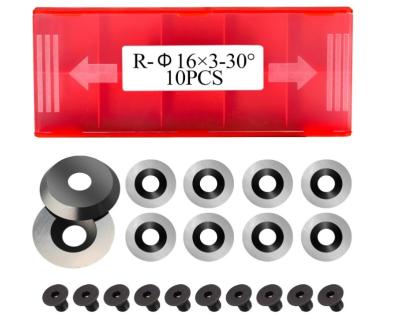 100% Tungsten Carbide Round Insert Blades for Woodworking Tools