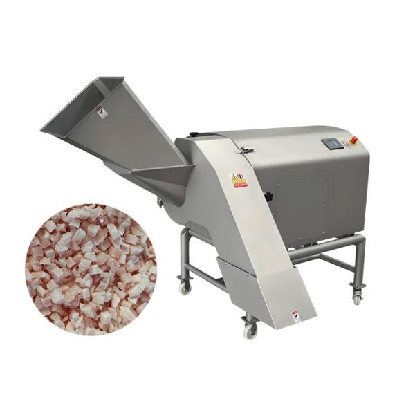Three Dimension Frozen Meat Dicer Cube Cutting Machine 800KG/H For Meat Processing Industry
