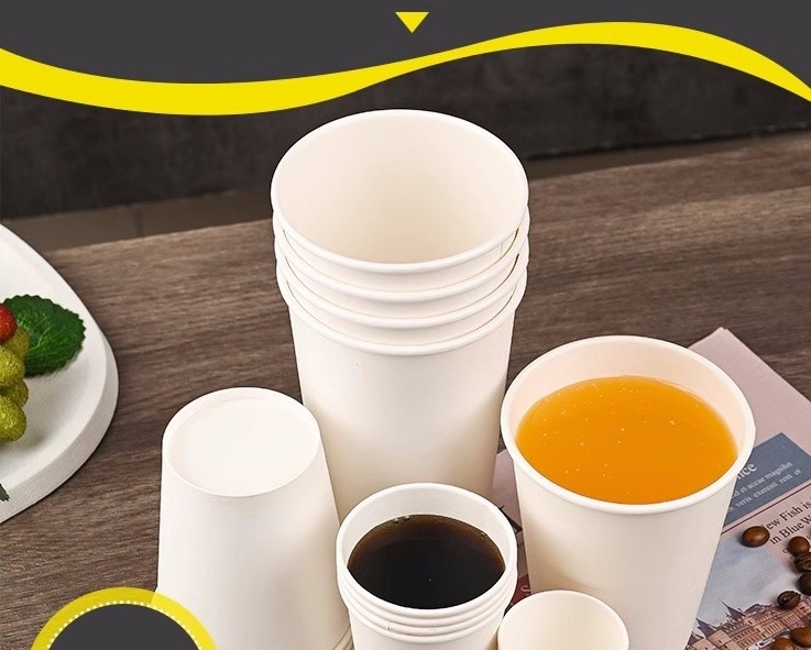 Disposable 12oz 300g 18PE 250 Double Wall Paper Cups 2.5oz-22oz Customized Request
