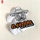 Doodle Skull  Adhesive Paper Stickers