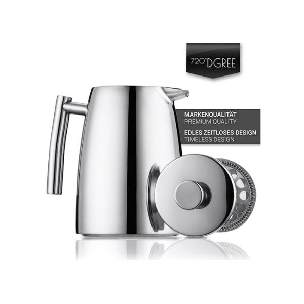 17 Ounce 500ml 4 Cups French Press Coffee Pot Double Wall Hand Press Coffee Maker