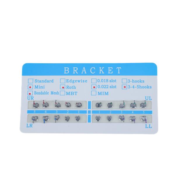 Precision Metal Orthodontic Bracket Self Adjusting Braces For Edgewise Tooth Movement Control