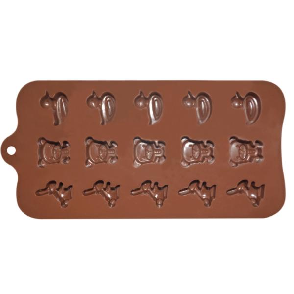 MHC Manufacture Food Grade Silicone Chocolate Molds Cute Animal Design Duck Bear Rabbit