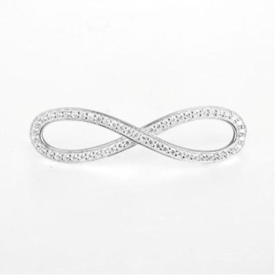 Zirconita Sterling Silver Eternity Bracelet 13cm Silpada