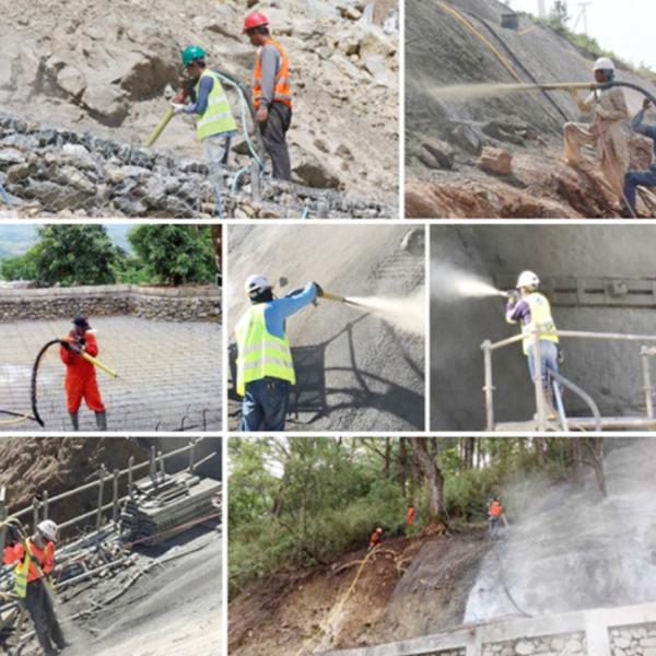 Тонкий насос бетона Shotcrete спрейера 7.5kw Shotcrete подачи влажный