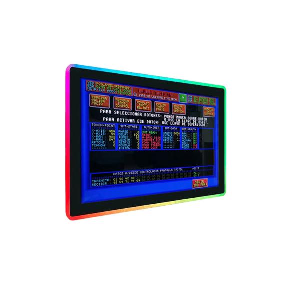 Industrial Grade Side Edge LED Bezel Gaming Projected Capacitive Touchscreen 23