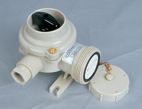 soquete 10A de nylon marinho com o soquete de nylon do interruptor CZKS101 1144/FS com interruptor