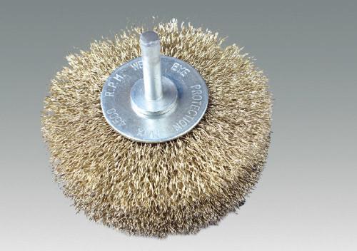 shaft-mounted wheel wire brush-wide