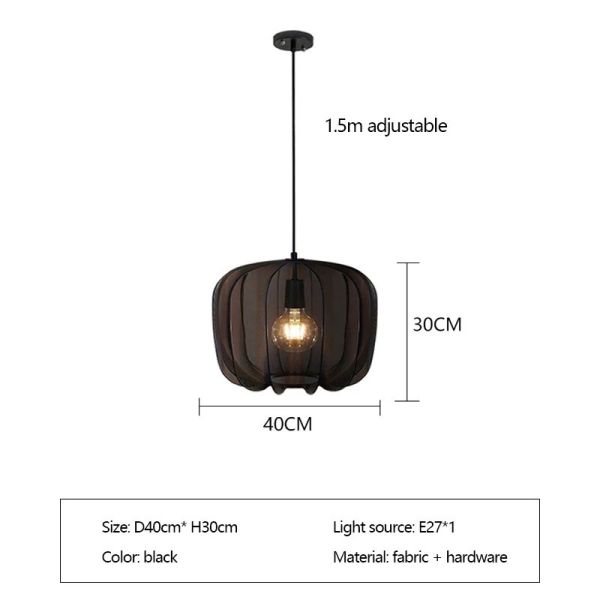 Nordic Designer Fabric Art Chandeliers Home Decor Retro Pendant Lamp (WH-VP-321)