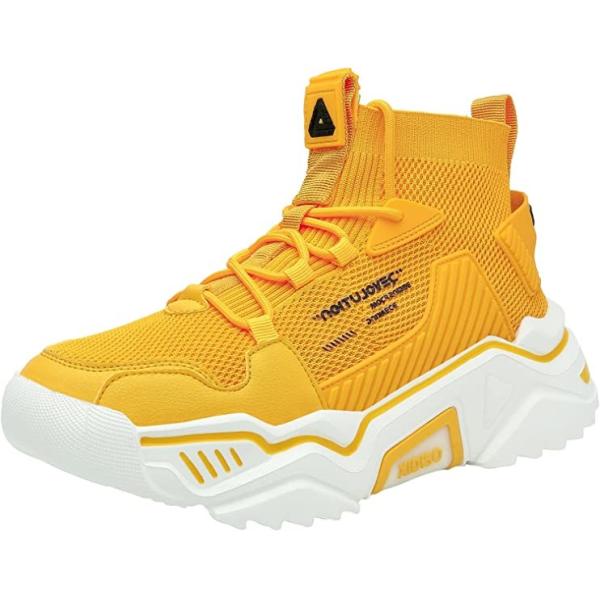 SANNAX Canvas Leather Mens Fashion Sneakers Slip On Walking Shoes