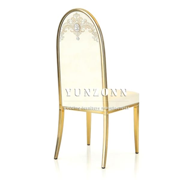 Modern Design Wedding Event Decoration Banquet Party Furniture Rental Stainless Steel Chair Couple Chair