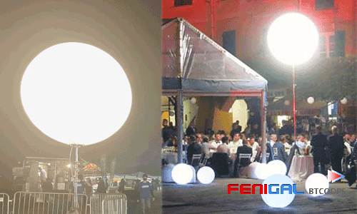 Надувный светодиодный световой шарик мощностью 800 Вт со штативом: мощная наружная реклама