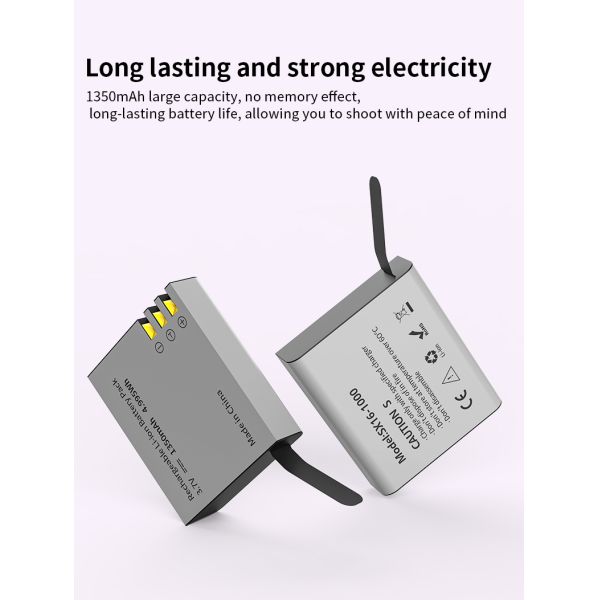 4.995Wh 3.7V 1350mAh Li Ion Battery Type-C Fast Charging With 9 Layer Safety Protection